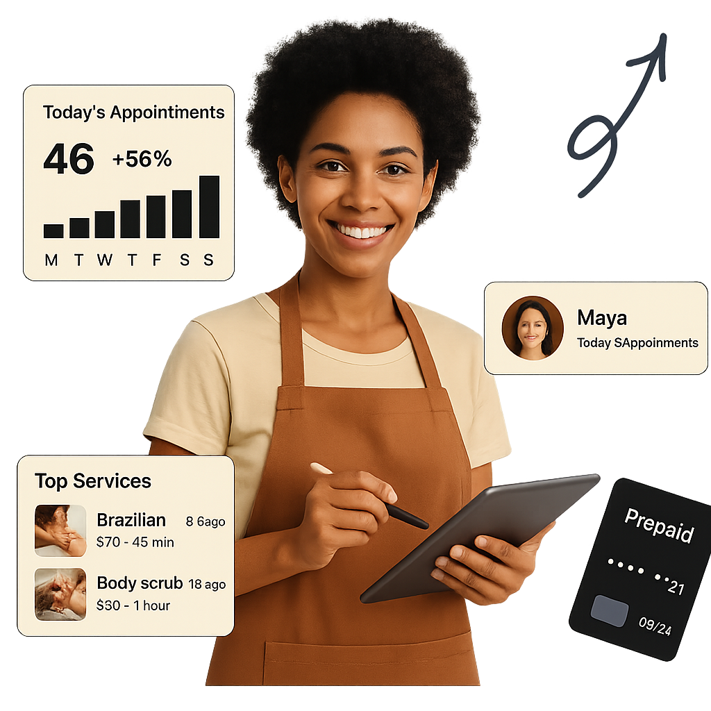 Salon Management Software Interface